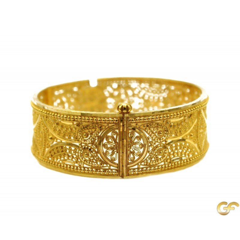 Gold screw best sale bangle bracelet